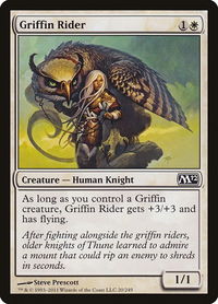 Griffin Rider - Magic 2012 (M12) (M12) #20 - Common Magic: The Gathering Trading Card