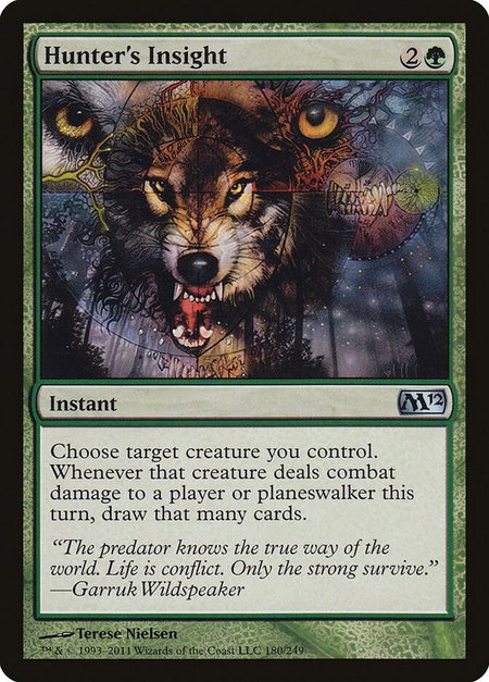 Hunter's Insight - Magic 2012 (M12) Magic: The Gathering trading card