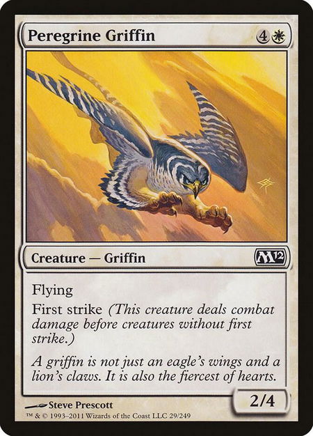 Peregrine Griffin - Magic 2012 (M12) Magic: The Gathering trading card