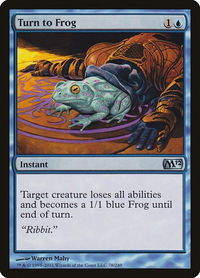 Turn to Frog - Magic 2012 (M12) (M12) #78 - Uncommon Magic: The Gathering Trading Card