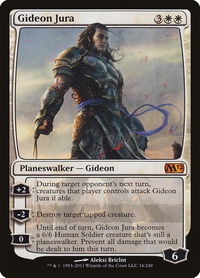 Gideon Jura - Magic 2012 (M12) (M12) #16 - Mythic Magic: The Gathering Trading Card