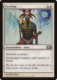 Pacifism - Magic 2012 (M12) (M12) #28 - Common Magic: The Gathering Trading Card