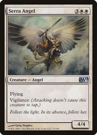Serra Angel - Magic 2012 (M12) (M12) #33 - Uncommon Magic: The Gathering Trading Card