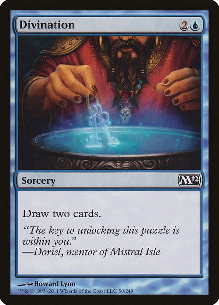 Divination - Magic 2012 (M12) Magic: The Gathering trading card