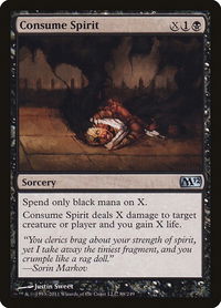 Consume Spirit - Magic 2012 (M12) (M12) #88 - Uncommon Magic: The Gathering Trading Card