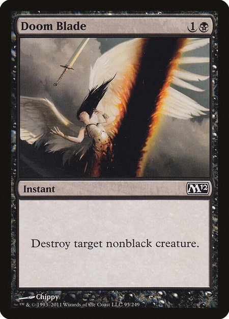 Doom Blade - Magic 2012 (M12) Magic: The Gathering trading card