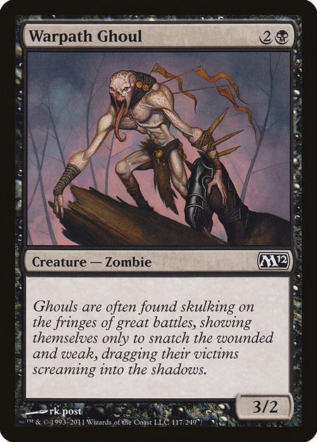 Warpath Ghoul - Magic 2012 (M12) Magic: The Gathering trading card