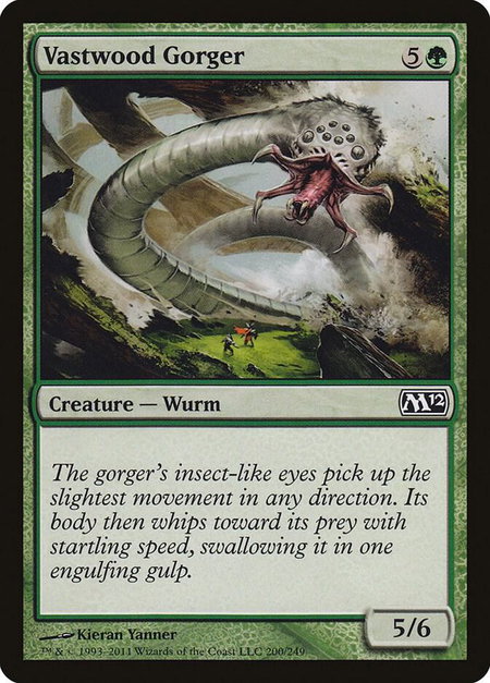 Vastwood Gorger - Magic 2012 (M12) Magic: The Gathering trading card