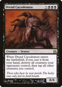 Dread Cacodemon - Commander (CMD) #79 - Rare Magic: The Gathering Trading Card