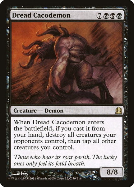 Dread Cacodemon trading card from Commander Dread Cacodemon - Commander Magic: The Gathering trading card