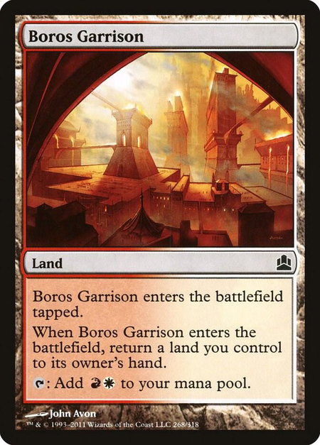 Boros Garrison - Commander Magic: The Gathering trading card