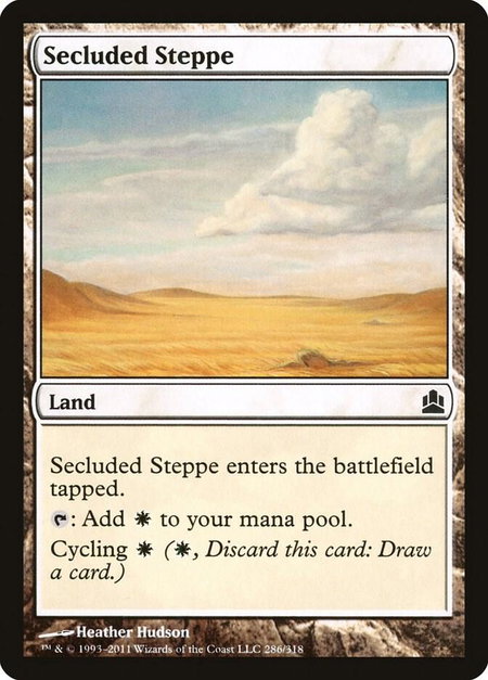Secluded Steppe - Commander Magic: The Gathering trading card