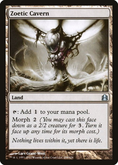 Zoetic Cavern - Commander Magic: The Gathering trading card