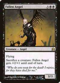 Fallen Angel - Commander (CMD) #82 - Rare Magic: The Gathering Trading Card