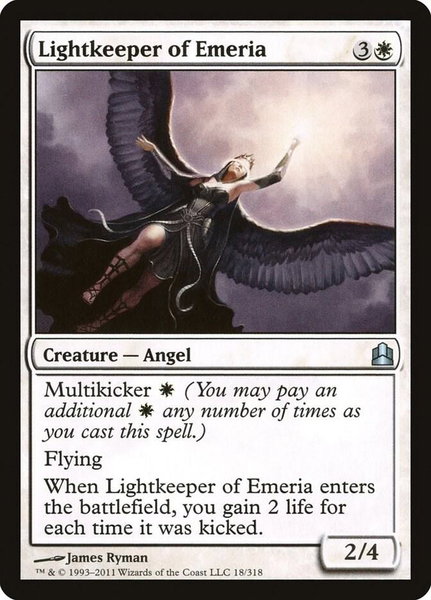 Lightkeeper of Emeria trading card from Commander Lightkeeper of Emeria - Commander Magic: The Gathering trading card