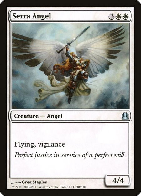 Serra Angel - Commander Magic: The Gathering trading card