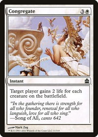 Congregate - Commander (CMD) #11 - Common Magic: The Gathering Trading Card