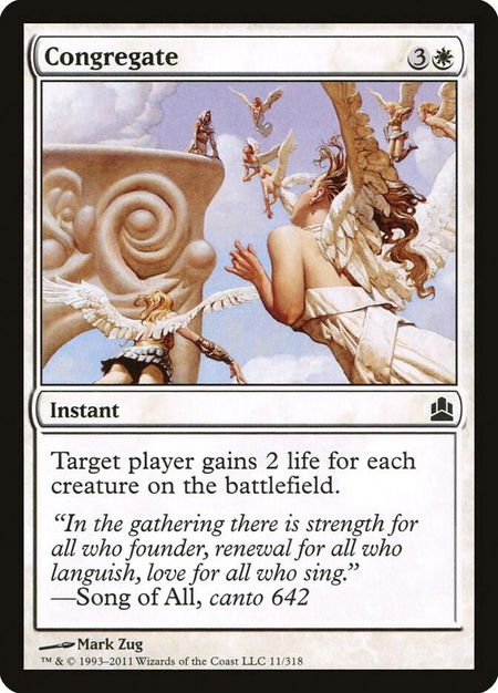 Congregate - Commander Magic: The Gathering trading card