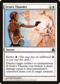 Orim's Thunder - Commander (CMD) #24 - Common Magic: The Gathering Trading Card