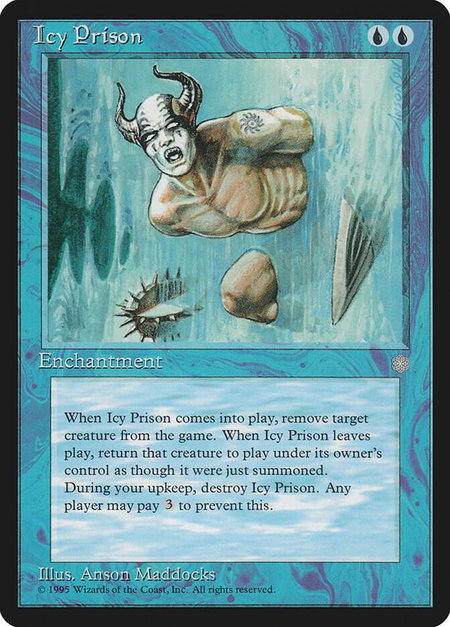 Icy Prison - Ice Age Magic: The Gathering trading card