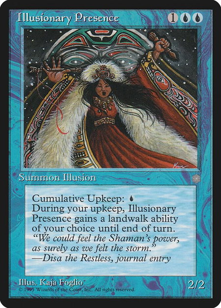 Illusionary Presence - Ice Age Magic: The Gathering trading card