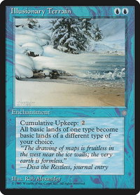 Illusionary Terrain - Ice Age (ICE) #77 - Uncommon Magic: The Gathering Trading Card