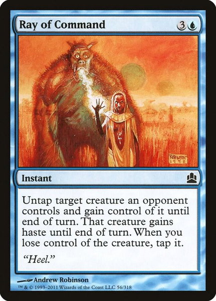 Ray of Command trading card from Commander Ray of Command - Commander Magic: The Gathering trading card