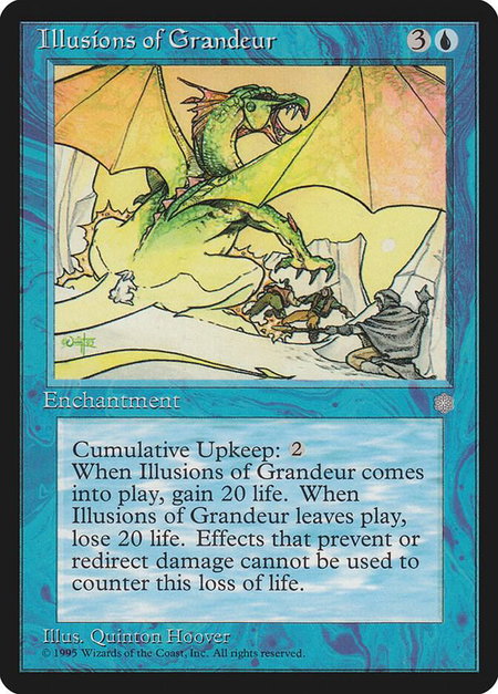 Illusions of Grandeur - Ice Age Magic: The Gathering trading card