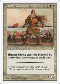 Huang Zhong, Shu General - Portal Three Kingdoms (PTK) #8 - Rare Magic: The Gathering Trading Card