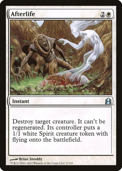 Afterlife trading card from Commander Afterlife - Commander Magic: The Gathering trading card