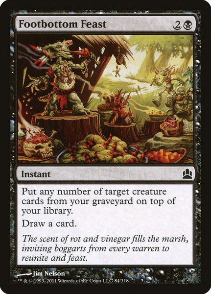 Footbottom Feast - Commander Magic: The Gathering trading card