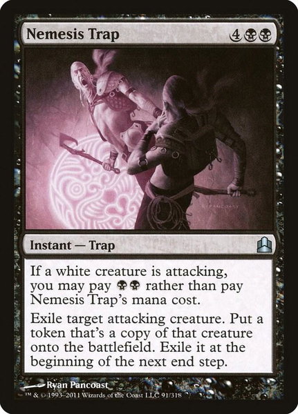 Nemesis Trap trading card from Commander Nemesis Trap - Commander Magic: The Gathering trading card