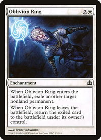 Oblivion Ring - Commander (CMD) #23 - Common Magic: The Gathering Trading Card