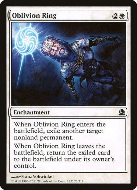 Oblivion Ring - Commander Magic: The Gathering trading card