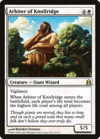 Arbiter of Knollridge - Commander (CMD) #6 - Rare Magic: The Gathering Trading Card