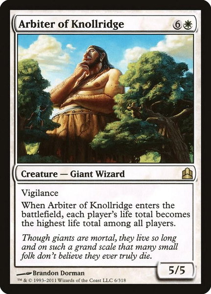 Arbiter of Knollridge trading card from Commander Arbiter of Knollridge - Commander Magic: The Gathering trading card