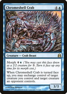 Chromeshell Crab - Commander (CMD) #41 - Rare Magic: The Gathering Trading Card