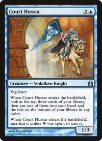 Court Hussar - Commander (CMD) #43 - Uncommon Magic: The Gathering Trading Card