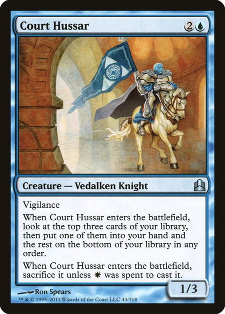 Court Hussar - Commander Magic: The Gathering trading card