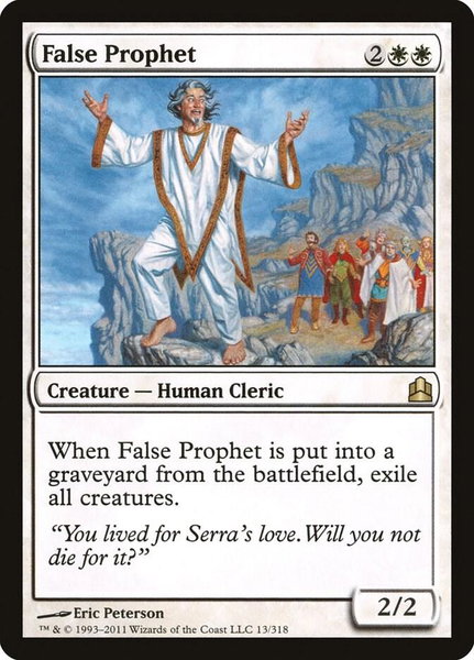False Prophet trading card from Commander False Prophet - Commander Magic: The Gathering trading card