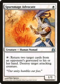 Spurnmage Advocate - Commander (CMD) #33 - Uncommon Magic: The Gathering Trading Card