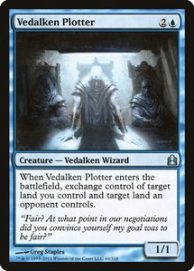 Vedalken Plotter - Commander (CMD) #66 - Uncommon Magic: The Gathering Trading Card
