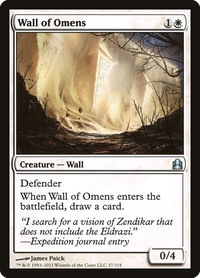 Wall of Omens - Commander (CMD) #37 - Uncommon Magic: The Gathering Trading Card