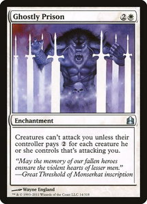 Ghostly Prison - Commander (CMD) #14 - Uncommon Magic: The Gathering Trading Card