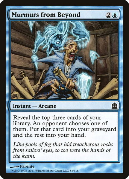 Murmurs from Beyond - Commander Magic: The Gathering trading card