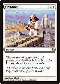 Oblation - Commander (CMD) #22 - Rare Magic: The Gathering Trading Card