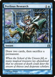 Perilous Research - Commander (CMD) #54 - Uncommon Magic: The Gathering Trading Card