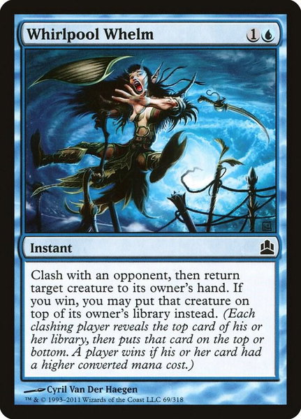 Whirlpool Whelm trading card from Commander Whirlpool Whelm - Commander Magic: The Gathering trading card