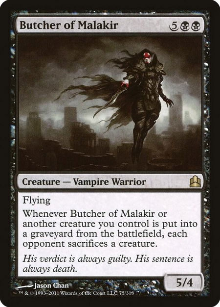 Butcher of Malakir - Commander Magic: The Gathering trading card