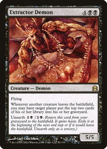 Extractor Demon - Commander (CMD) #81 - Rare Magic: The Gathering Trading Card